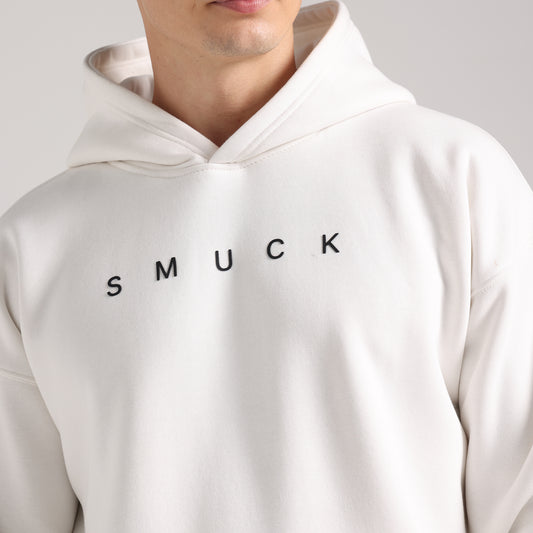 White Signature Oversized Hoodie
