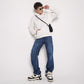White Signature Oversized Hoodie